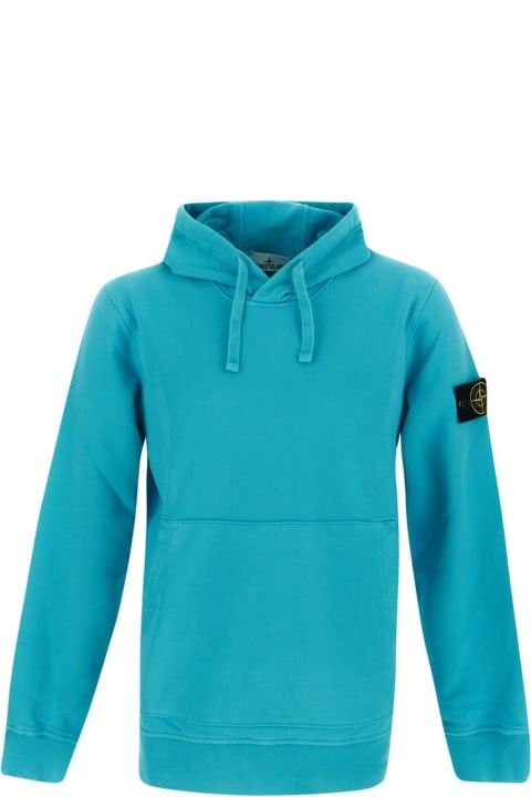 Stone island hoodie discount turquoise