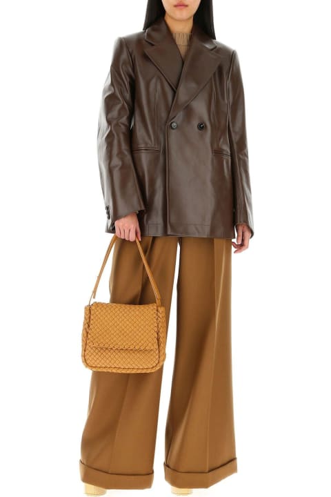 Bottega Veneta Bags for Women Bottega Veneta Camel Leather Cobble Shoulder Bag