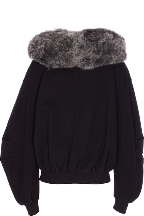 Dolce & Gabbana for Homeware Dolce & Gabbana Hooded Sweatshirt With Fur Edge