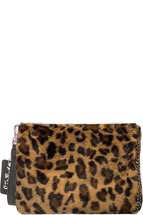 Luggage for Men MC2 Saint Barth Parisienne Wooly Cross-body Bag Pochette With Animalier Print
