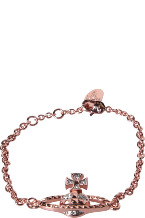 Jewelry for Women Vivienne Westwood Mayfair Bas Relief Gold/pink Bracelet