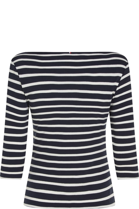 Tommy Hilfiger Topwear for Women Tommy Hilfiger Striped Sweater With 3/4 Sleeves