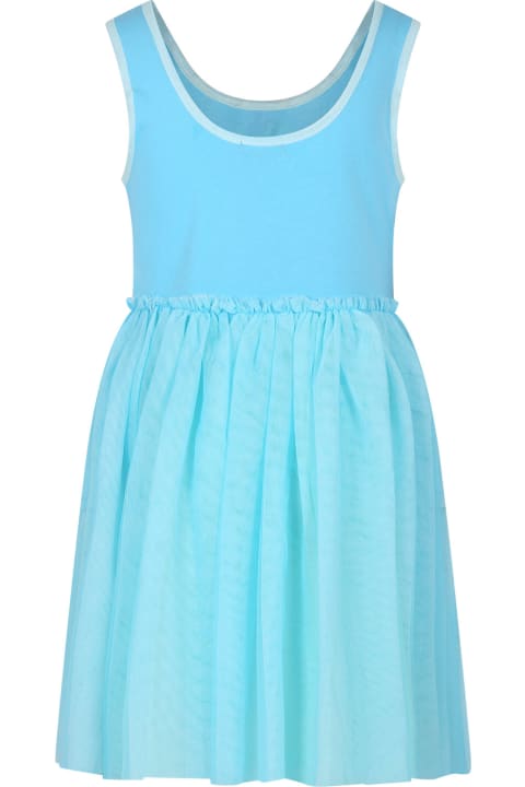 Dresses for Girls Billieblush Light Blue Dress For Girl With Sequins