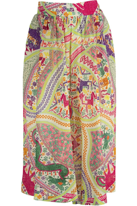 Etro Women Etro Skirt Trousers With Multi-coloured Geometric Design