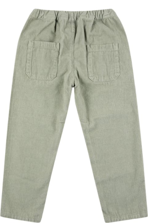 Bobo Choses Kids Bobo Choses Green Trousers For Kids With Logo