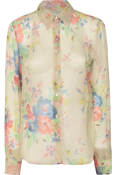 Aspesi Topwear for Women Aspesi Flower Silk Shirt