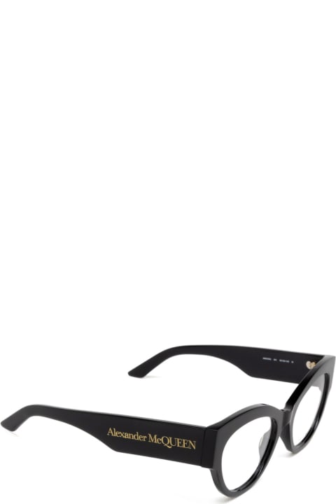 ウィメンズ新着アイテム Alexander McQueen Eyewear Am0435o Black Glasses