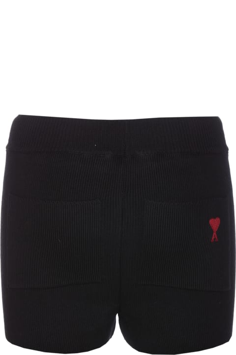 Ami Alexandre Mattiussi Pants & Shorts for Women Ami Alexandre Mattiussi Red Ami De Coeur Mini Shorts