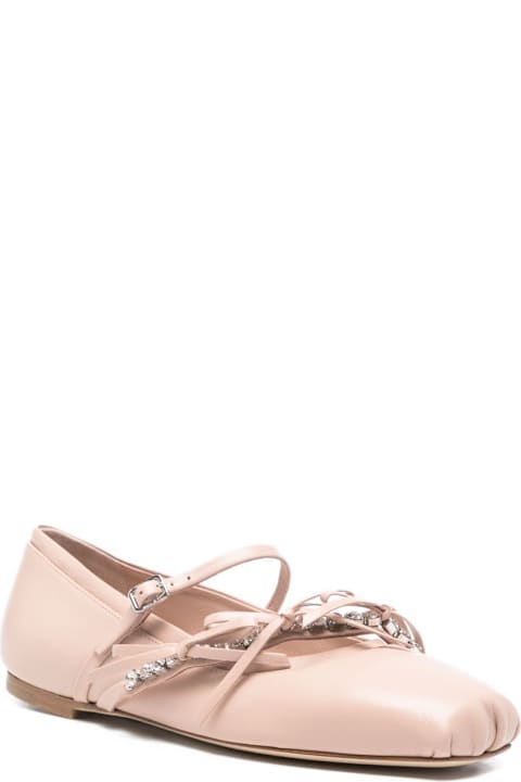 Jimmy Choo Loli Leather Ballet Flats