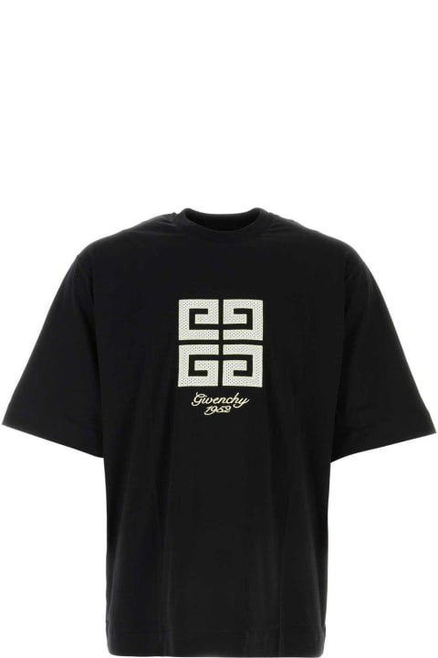 Givenchy Topwear for Men Givenchy 4g Embroidered Crewneck T-shirt
