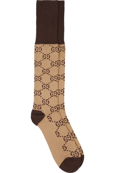 ملابس داخلية وملابس النوم لـ السيدات Gucci Gg Signature Socks