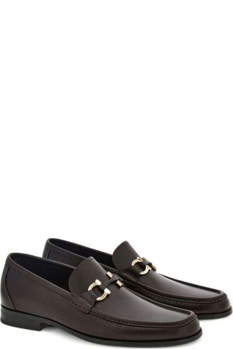 Ferragamo Loafers & Boat Shoes for Women Ferragamo Brown Calf Leather Loafer