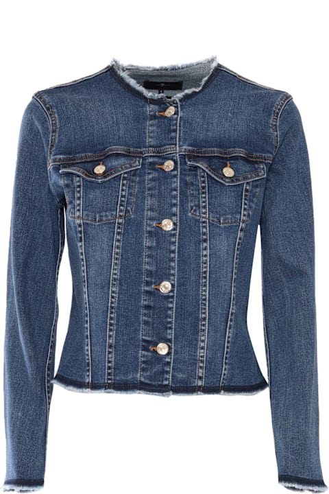7 For All Mankind Clothing for Women 7 For All Mankind Vicky Jacket Soho Light