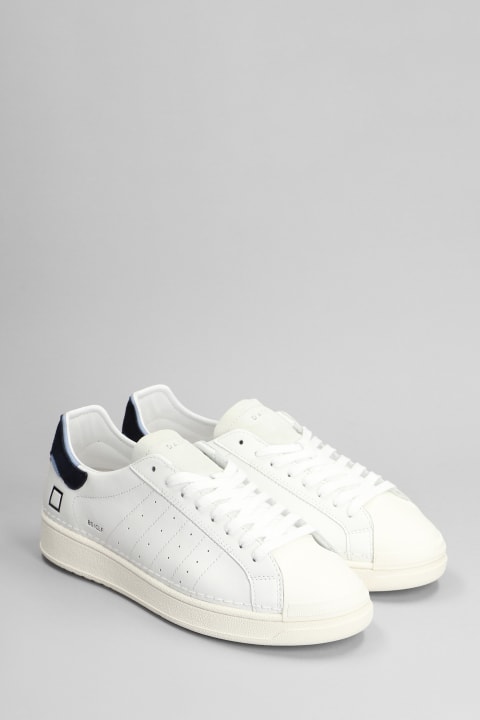 D.A.T.E. Sneakers for Men D.A.T.E. Base Sneakers In White Leather