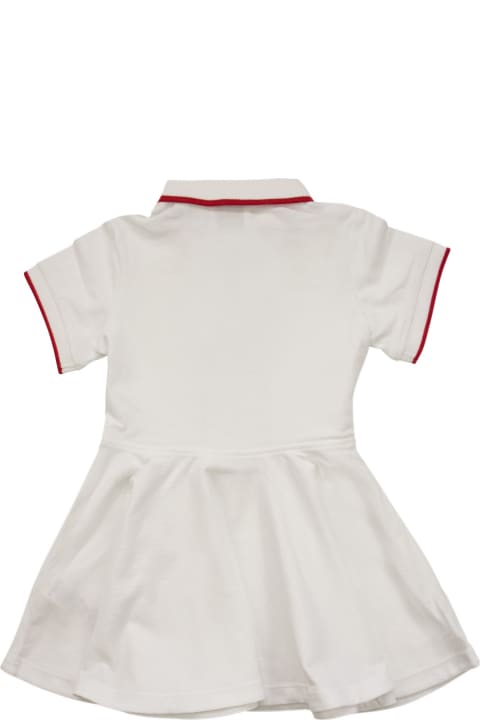 Kellyanne -cotton Pique Polo Style Dress With Iconic Striped Pattern