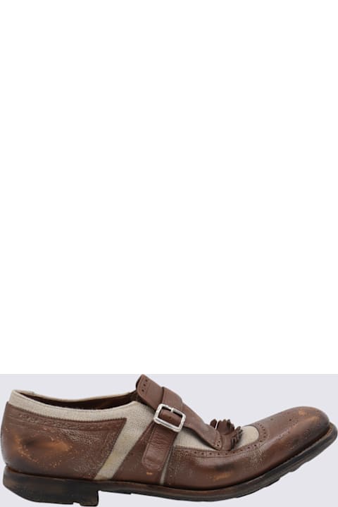 Church's Shoes for Men Church's Brown And Ecru Leather Formal Shoes
