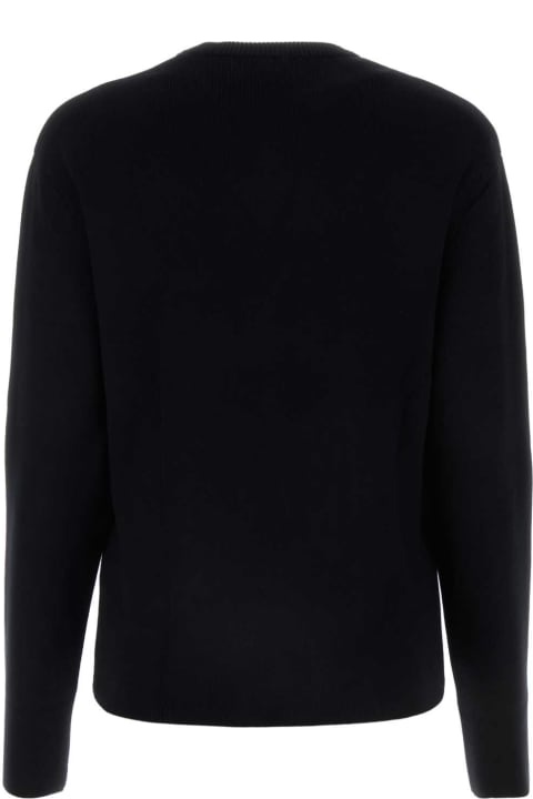 Fashion for Women Marine Serre Black Stretch Viscose Sweater