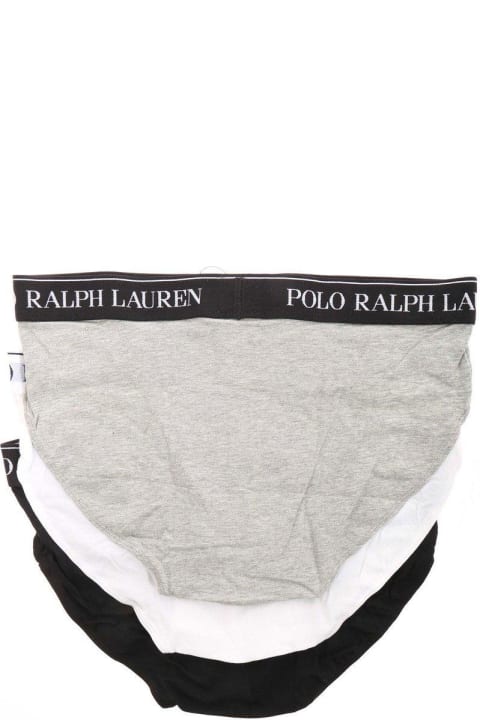 メンズ Polo Ralph Laurenのアンダーウェア Polo Ralph Lauren Logo Band Three-pack Briefs