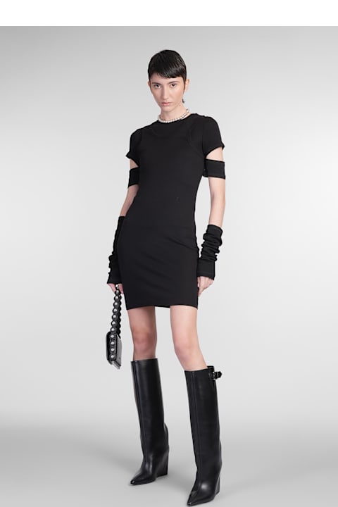 Helmut Lang فساتين لـ السيدات Helmut Lang Dress Woman In Black Cotton