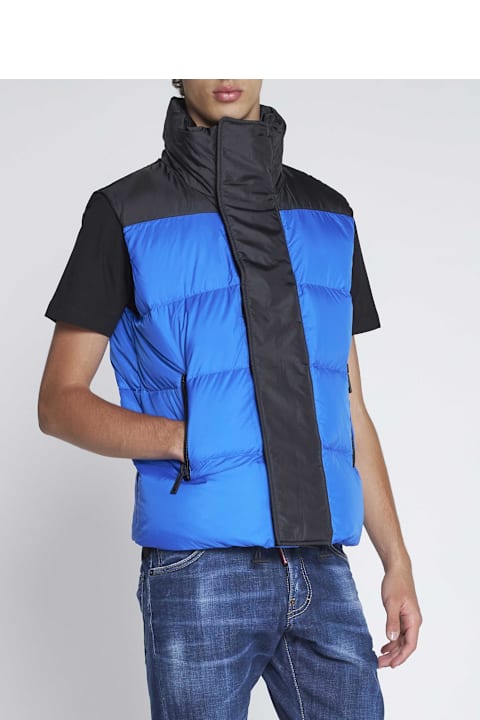 Dsquared2 Coats & Jackets for Men Dsquared2 Logo Quilted Nylon Down Vest Vest