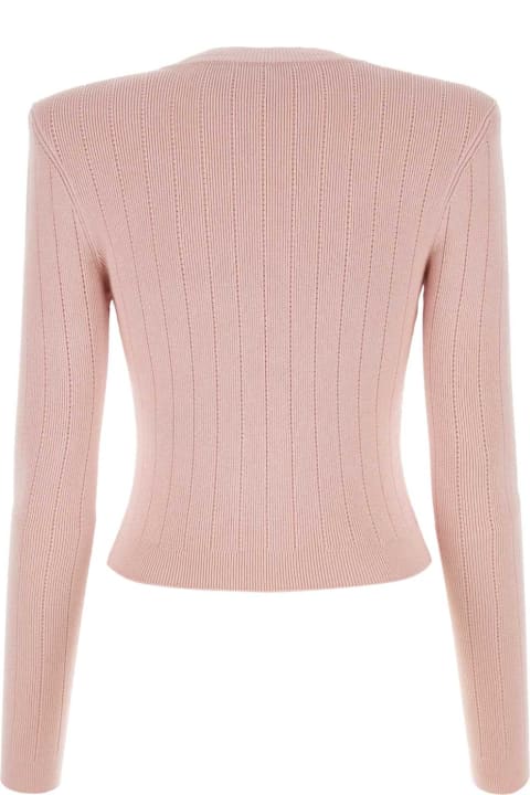 Balmain Fleeces & Tracksuits for Women Balmain Pink Viscose Blend Cardigan
