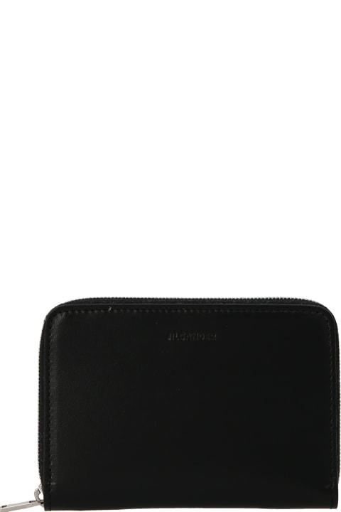 メンズ 財布 Jil Sander Logo Leather Wallet