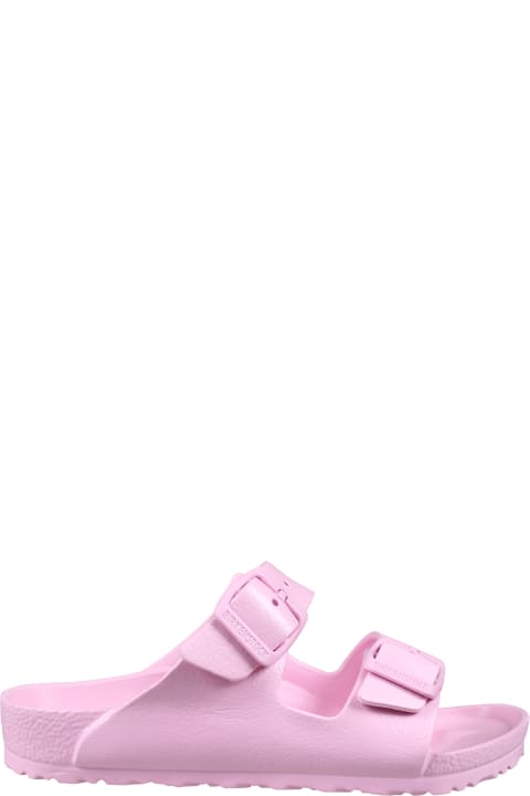 Shoes for Girls Birkenstock Pink Arizona Eva Sandals For Girl With Logo
