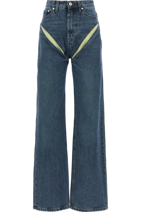 ウィメンズ Y/Projectのデニム Y/Project 'evergreen Cut Out' Jeans