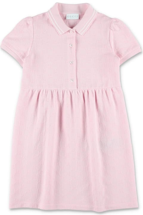 Homeware Gucci Gucci Gg Piqué Polo Dress For Girls