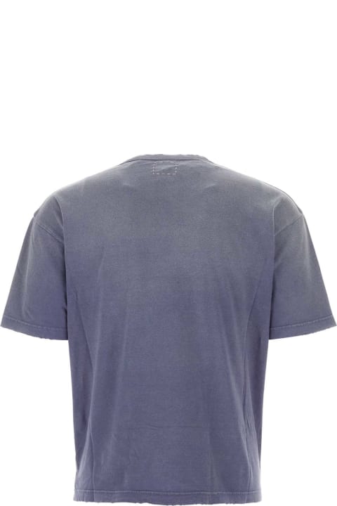 Visvim Topwear for Men Visvim Purple Cotton Jumbo T-shirt