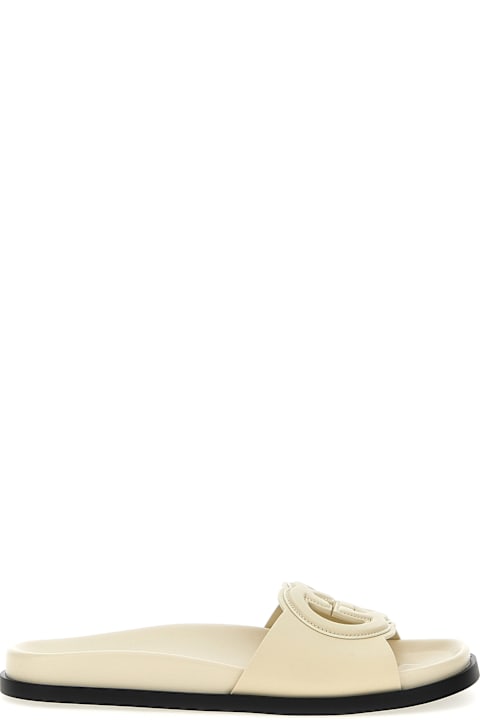 Sandals for Women Gucci Logo Cut Out Slides
