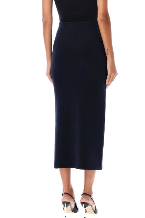 Homeware self-portrait Embellished Knit Midi Skirt
