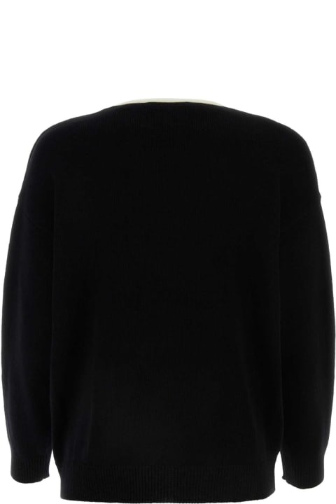 Valentino Garavani Sweaters for Women Valentino Garavani Black Wool Cardigan
