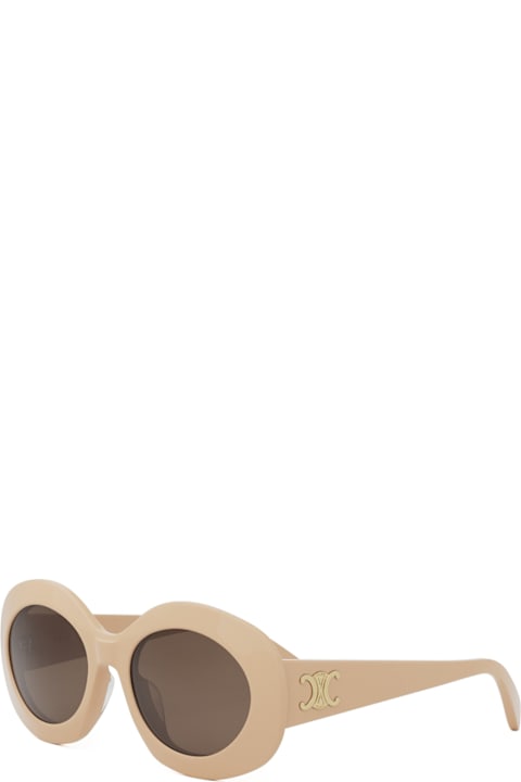 أدوات منزلية Celine Celine Cl40292u Triomphe 57e Beige Sunglasses