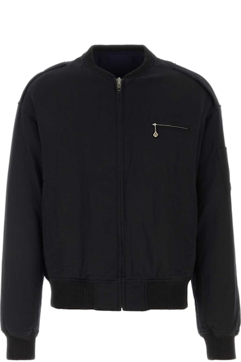 Visvim for Women Visvim Black Wool Blend Gunner Down Jacket