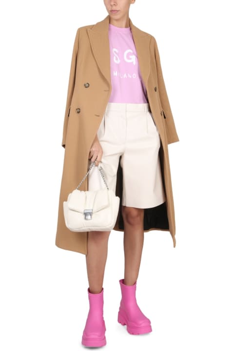 Homeware MSGM Faux Leather Bermuda Shorts