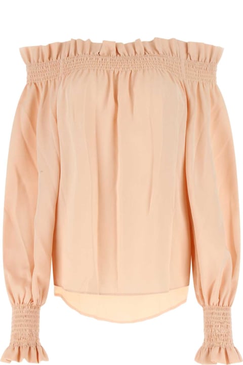 Fashion for Women See by Chloé Light Pink Satin Blouse