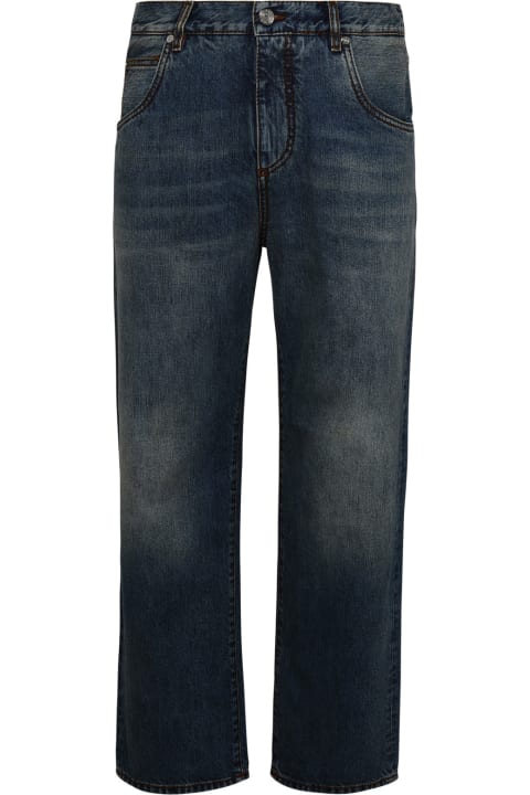 Etro Jeans for Men Etro Blue Cotton Jeans