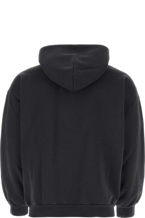 Balenciaga Clothing for Men Balenciaga Black Cotton Sweatshirt