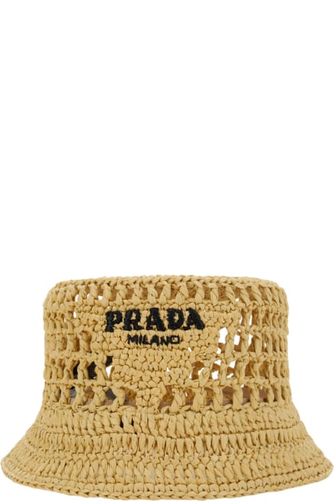 Prada إكسسورات الشعر لـ السيدات Prada Bucket Hat