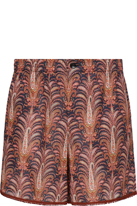 Valentino Garavani Pants for Men Valentino Garavani Cotton Shorts With Graphic Print