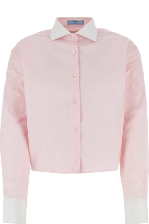 Prada Topwear for Women Prada Pastel Pink Oxford Shirt