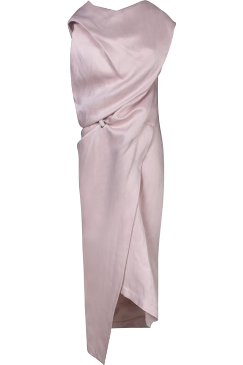 Issey Miyake Women Issey Miyake Drapared Pink Dress
