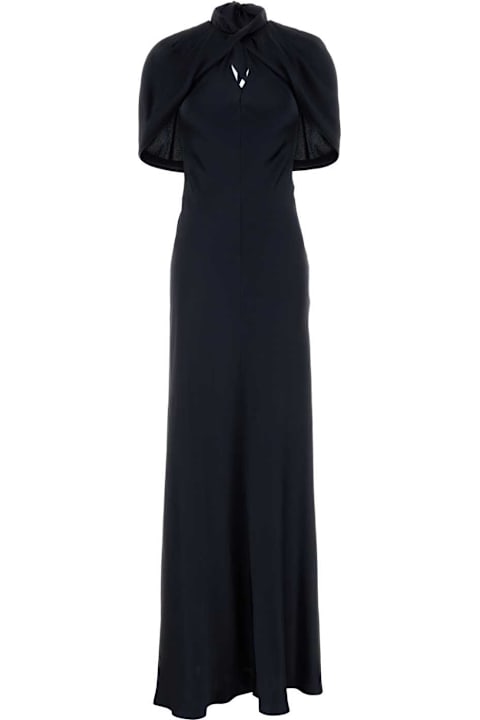 ウィメンズ新着アイテム Alberta Ferretti Midnight Blue Long Dress