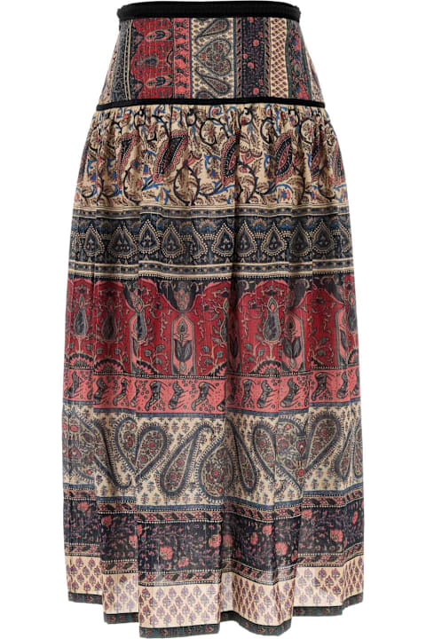 Clothing for Women Valentino Garavani Printed Cotton Blend Skirt