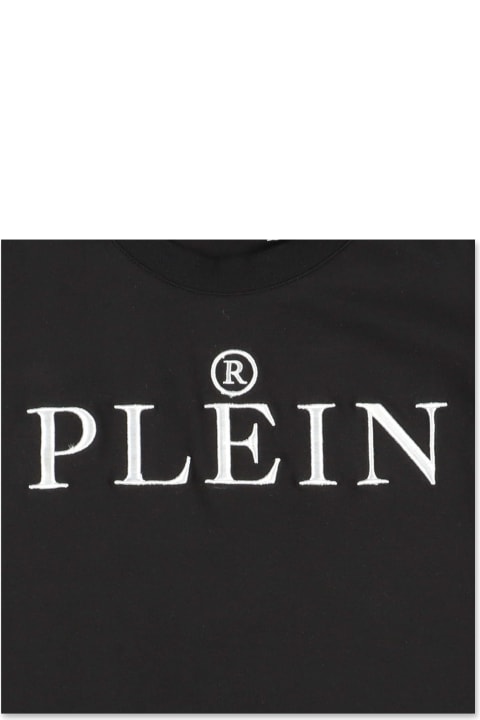 Philipp Plein T-shirt Nera In Jersey Di Cotone