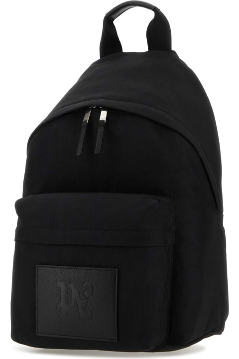 Backpacks for Men Palm Angels Black Canvas Backpack