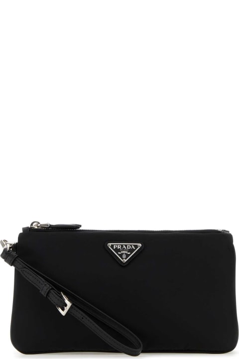 Prada Black Nylon Clutch