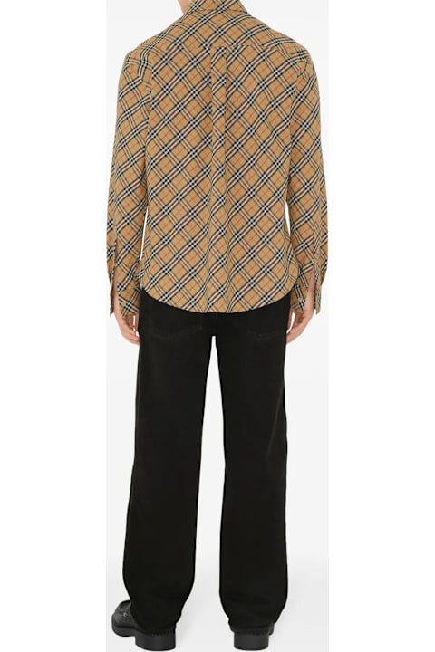 Shirts for Men Burberry Checked Cotton Shirt