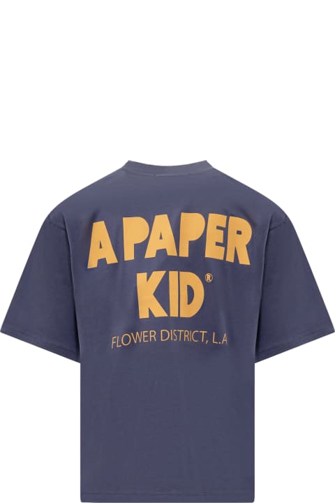 A Paper Kid Topwear for Men A Paper Kid Logo Print T-shirt